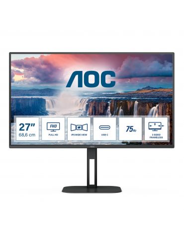AOC V5 27V5CE 68,6 cm (27") 1920 x 1080 Pixel Full HD LED Negru Aoc - 2
