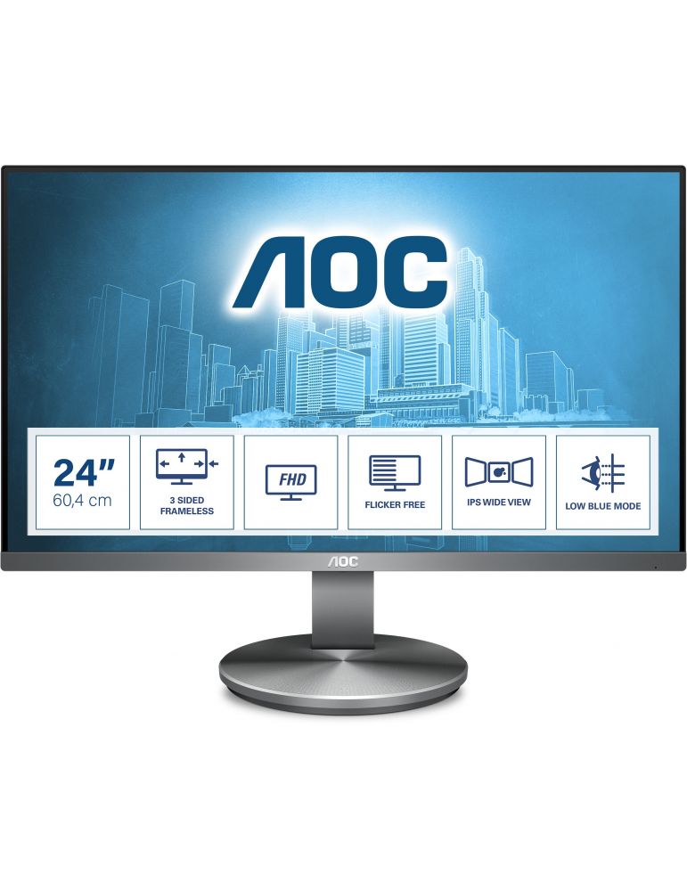 AOC 90 Series I2490VXQ/BT monitoare LCD 60,5 cm (23.8") 1920 x 1080 Pixel Full HD LED Negru