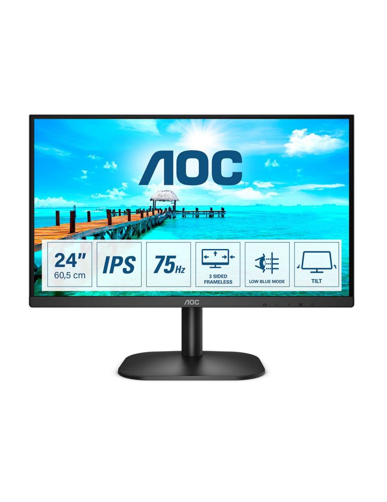 AOC B2 24B2XH/EU LED display 60,5 cm (23.8") 1920 x 1080 Pixel Full HD Negru