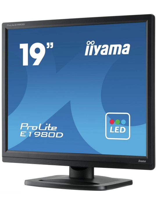 iiyama ProLite E1980D-B1 LED display 48,3 cm (19") 1280 x 1024 Pixel XGA Negru Iiyama - 4