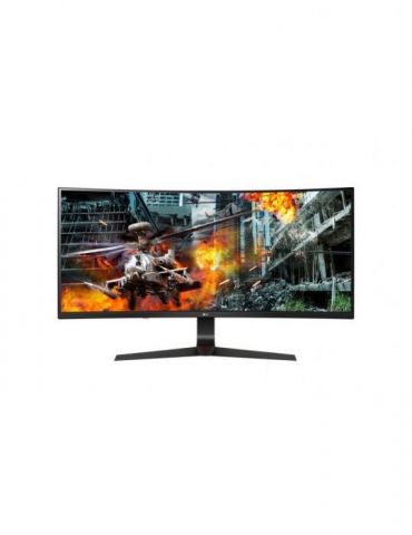 Monitoare lg 34 inch gaming ips uw-uxga (dci 2k+) (2560 x 1080) ultra wide curbat 300 cd/mp 1 ms hdmi x 2 displayport 34gl750-b.