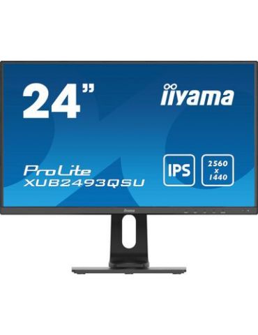 iiyama ProLite XUB2493QSU-B1 monitoare LCD 60,5 cm (23.8") 2560 x 1440 Pixel Wide Quad HD LED Negru Iiyama - 1 - Tik.ro