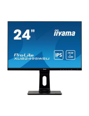 iiyama ProLite XUB2495WSU-B3 monitoare LCD 61,2 cm (24.1") 1920 x 1200 Pixel WUXGA LED Negru Iiyama - 1 - Tik.ro