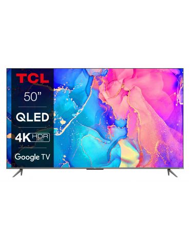 TCL 50C635 televizor 127 cm (50") 4K Ultra HD Smart TV Wi-Fi Negru Tcl - 1 - Tik.ro