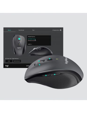 Logitech Customizable Mouse M705 mouse-uri Mâna dreaptă RF fără fir Optice 1000 DPI Logitech - 4