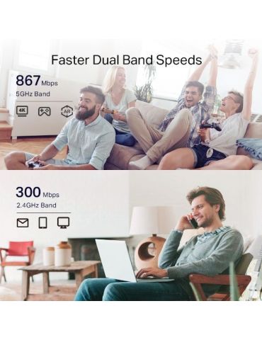 TP-Link RE335 Amplificator rețea 1167 Mbit/s Alb Tp-link - 5