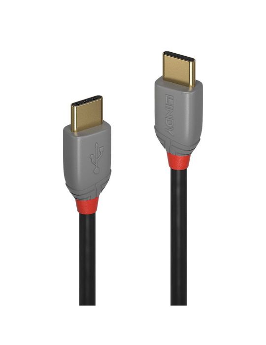 Lindy 36873 cabluri USB 3 m USB 2.0 USB C Negru, Gri Lindy - 1
