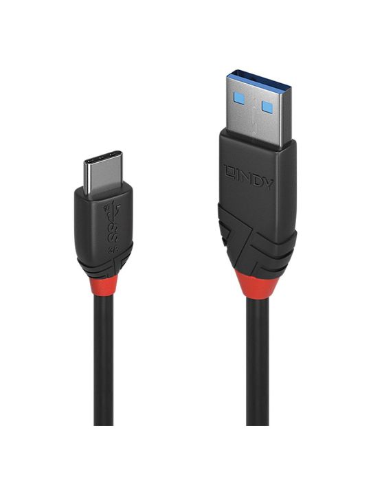 Lindy 36917 cabluri USB 1,5 m USB 3.2 Gen 1 (3.1 Gen 1) USB A USB C Negru Lindy - 1
