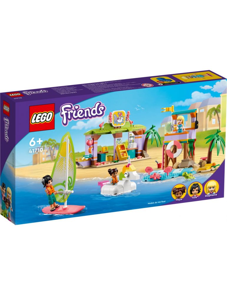 Distractie pe plaja cu surf lego 41710