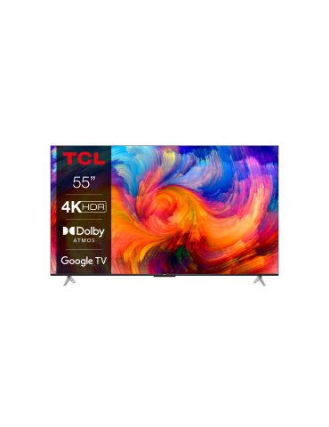 TCL LED TV 55P638 139,7 cm (55") 4K Ultra HD Smart TV Wi-Fi Negru Tcl - 1 - Tik.ro