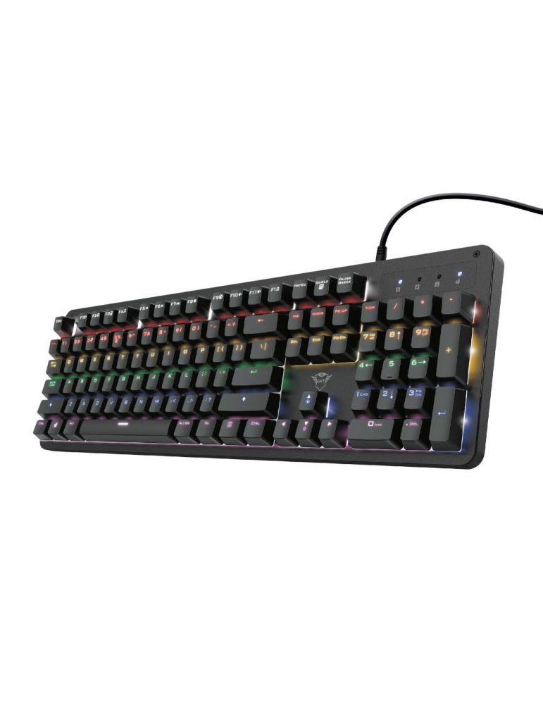 Tastatura Trust GXT 863 MAZZ, RGB KED, USB, Black
