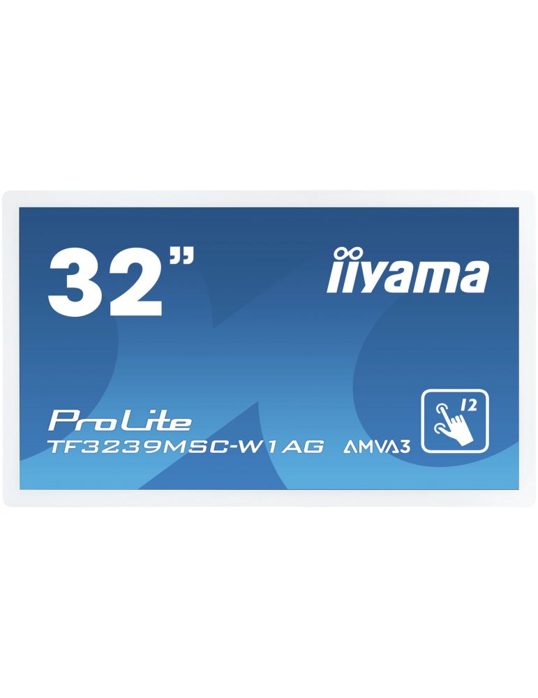 iiyama ProLite TF3239MSC-W1AG monitoare LCD 80 cm (31.5") 1920 x 1080 Pixel Full HD LED Ecran tactil Multi-gestual Alb