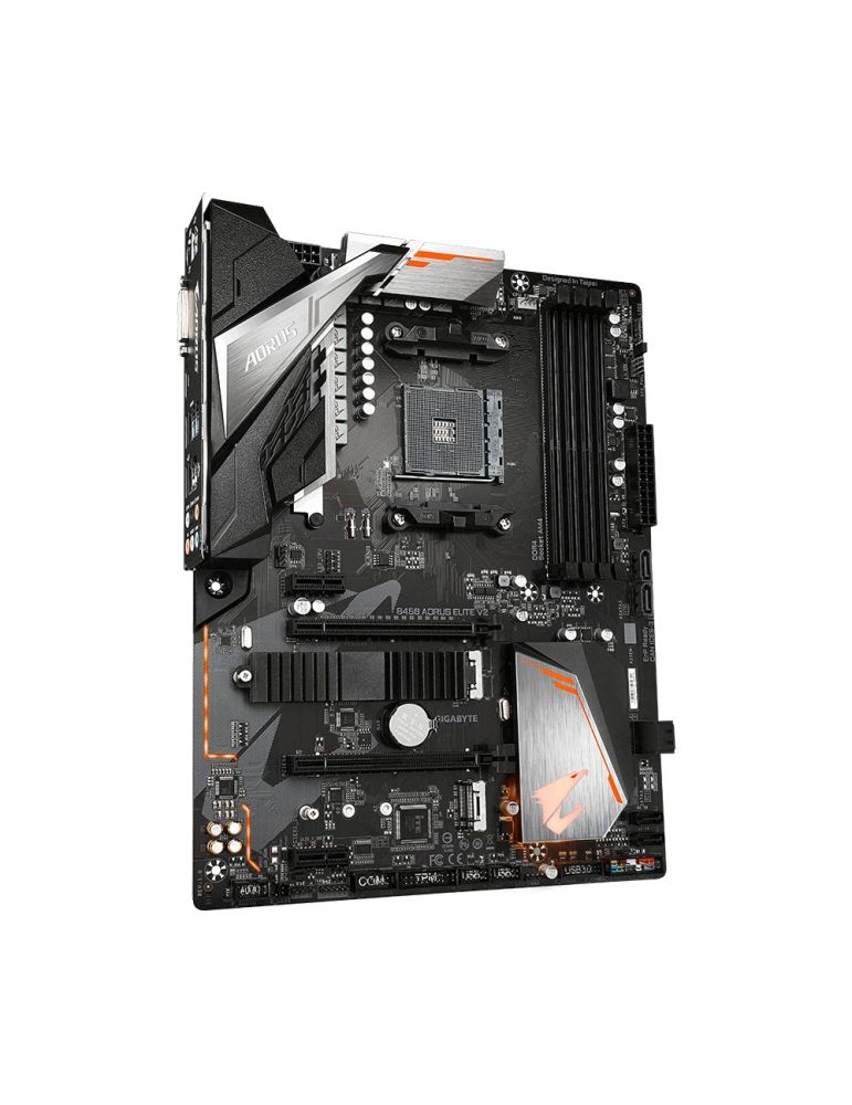 Placa de baza Gigabyte AORUS B450 ELITE V2, AMD B450, socket AM4, ATX