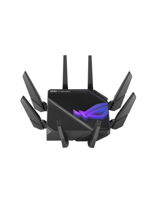 ASUS ROG Rapture GT-AXE16000 router wireless 10 Gigabit Ethernet Tri-band (2.4 GHz / 5 GHz / 6 GHz) Negru Asus - 2