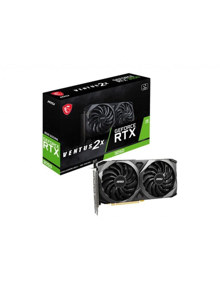 Placa video MSI GeForce RTX 3050 VENTUS 2X, 8GB GDDR6, 128-bit