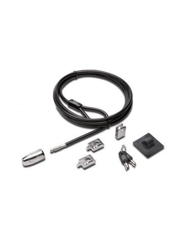 Kensington K64424WW cabluri cu sistem de blocare Negru, Argint 2,44 m Kensington - 1 - Tik.ro