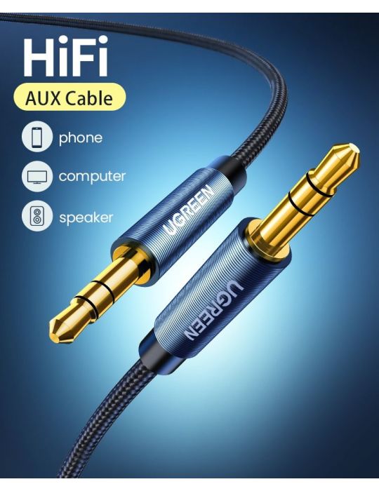 Ugreen 10688 cablu audio 3 m 3.5mm Albastru Ugreen - 3
