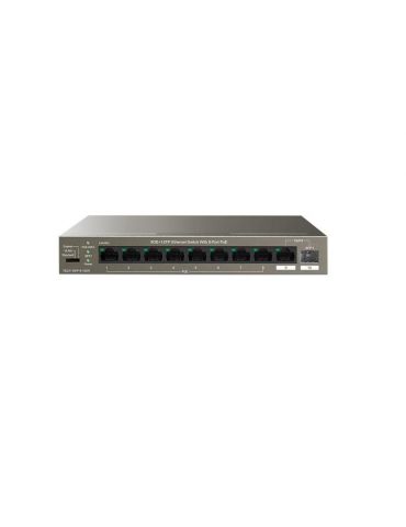 Tenda switch teg1110pf-8-102w 9ge+1sfp ethernet switch 8-port poe interfata: 8 Tenda - 1