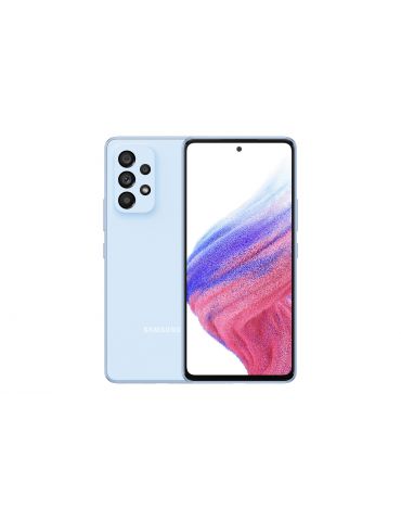 Samsung Galaxy A53 5G SM-A536B 16,5 cm (6.5") Dual SIM hibrid Android 12 USB tip-C 8 Giga Bites 256 Giga Bites 5000 mAh Albastru