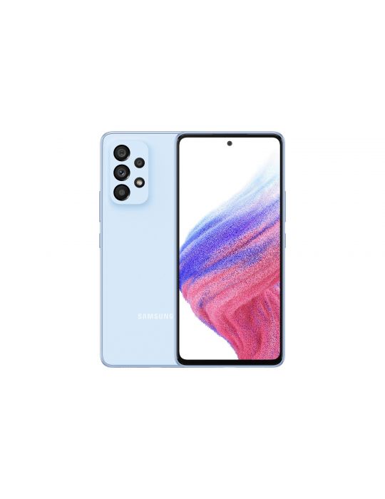 Samsung Galaxy A53 5G SM-A536B 16,5 cm (6.5") Dual SIM hibrid Android 12 USB tip-C 8 Giga Bites 256 Giga Bites 5000 mAh Albastru