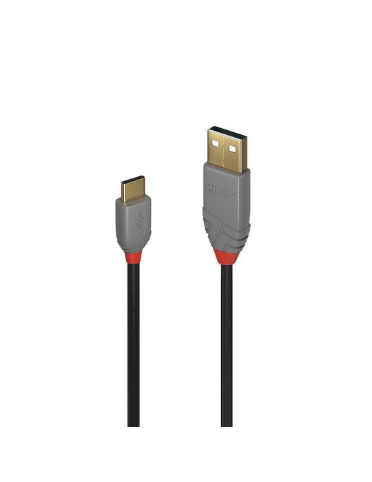 Lindy 36887 cabluri USB 2 m USB 2.0 USB A USB C Negru, Gri Lindy - 1