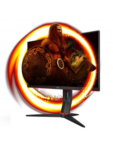 AOC G2 24G2ZU/BK LED display 60,5 cm (23.8") 1920 x 1080 Pixel Full HD Negru, Roşu Aoc - 2