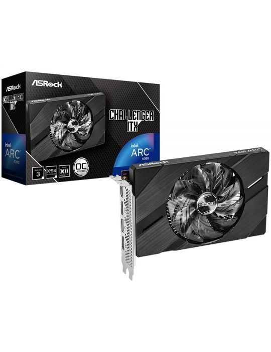 Placa video ASRock Intel Arc A380 Challenger ITX OC 6GB, GDDR6, 96bit Asrock - 1