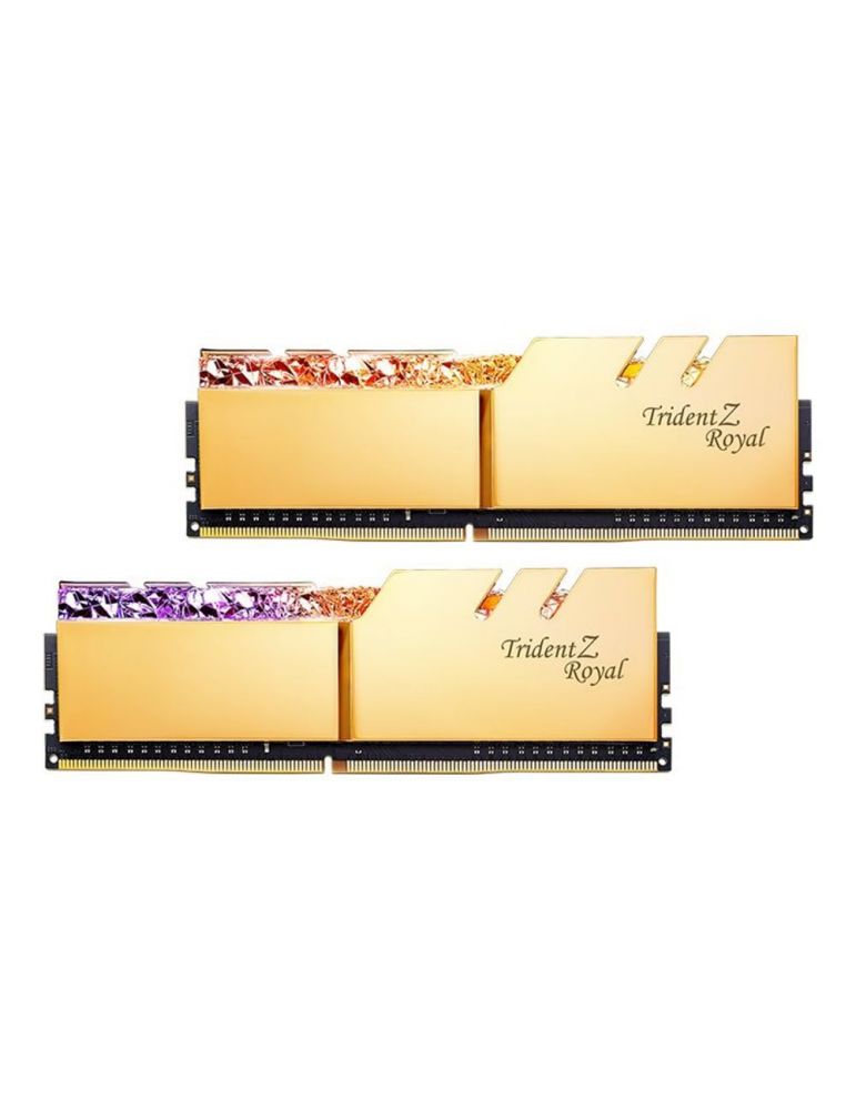 G.Skill Trident Z Royal Series - DDR4 - kit - 64 GB: 2 x 32 GB - DIMM 288-pin - 3200 MHz / PC4-25600 - unbuffered