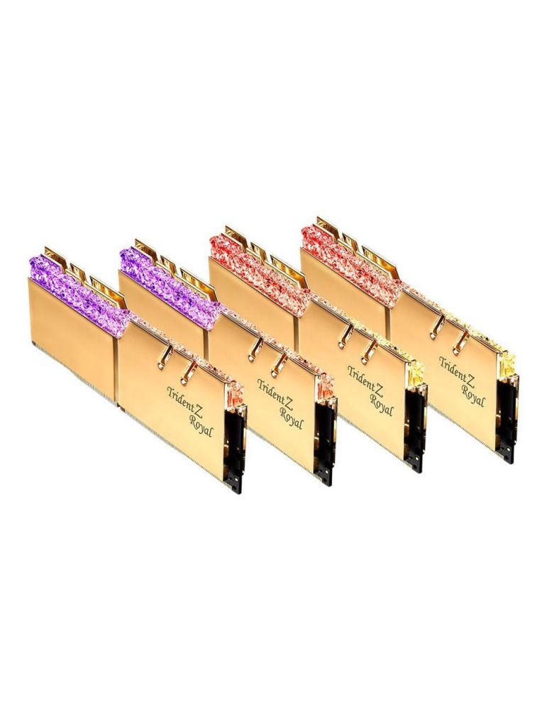G.Skill Trident Z Royal Series - DDR4 - kit - 64 GB: 4 x 16 GB - DIMM 288-pin - 3200 MHz / PC4-25600 - unbuffered