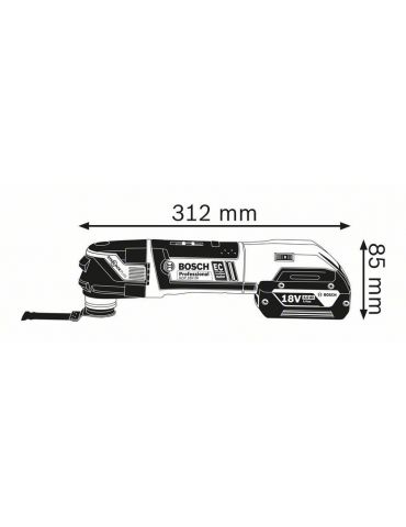 Bosch 0 601 8B6 003 unealtă multifuncțională circulară Negru, Albastru 8000 OPM Bosch - 2