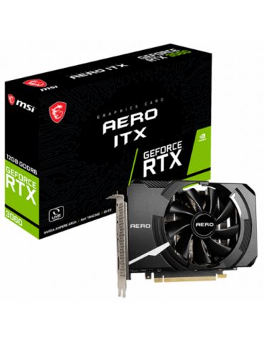 Placa video MSI nVidia GeForce RTX 3060 AERO ITX 12GB, GDDR6, 192bit Msi - 1 - Tik.ro