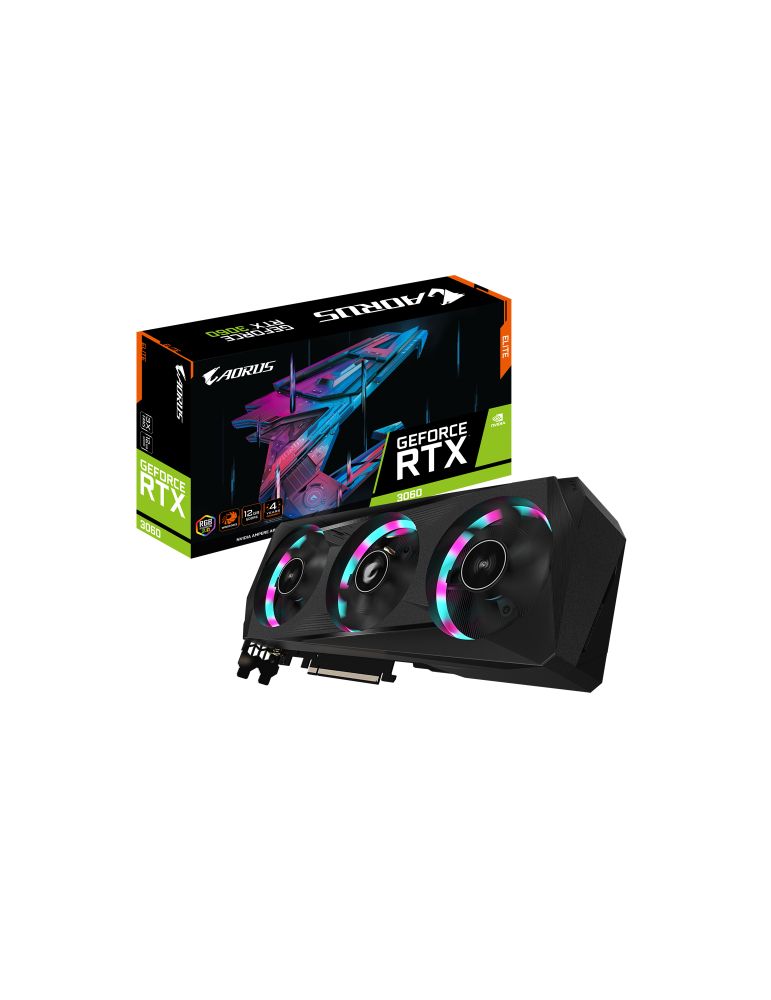 Placa video GIGABYTE nVidia GeForce RTX 3060 AORUS ELITE LHR 12GB, GDDR6, 192bit