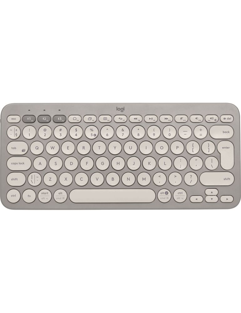 Tastatura Wireless Logitech K380, Bluetooth, Layout US, Sand