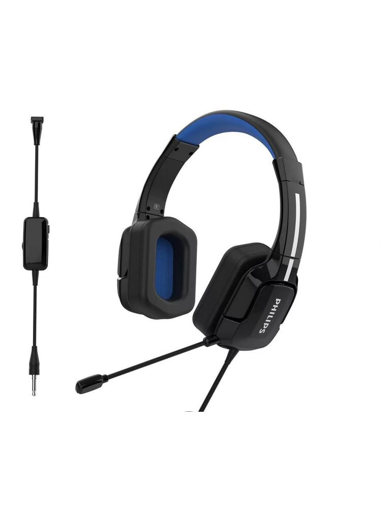 Casti cu micr. philips tagh301bl 3.5mm over ear multiplatform stereo