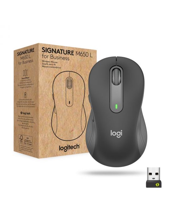 Logitech Signature M650 for Business mouse-uri Mâna dreaptă RF Wireless + Bluetooth Optice 4000 DPI Logitech - 1