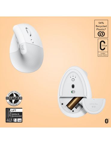 Logitech Lift for Mac mouse-uri Mâna dreaptă RF fără fir Optice 4000 DPI Logitech - 6
