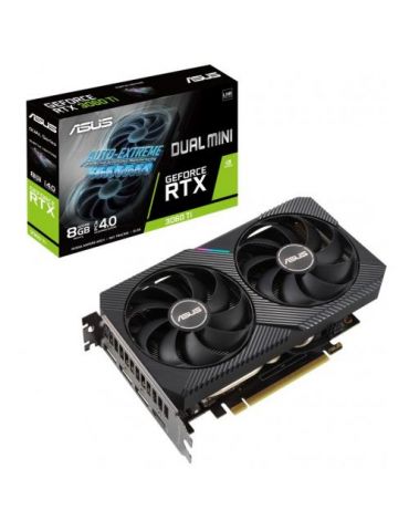 Placa video ASUS nVidia GeForce RTX 3060 Ti Dual MINI LHR 8GB, GDDR6, 256bit Asus - 1