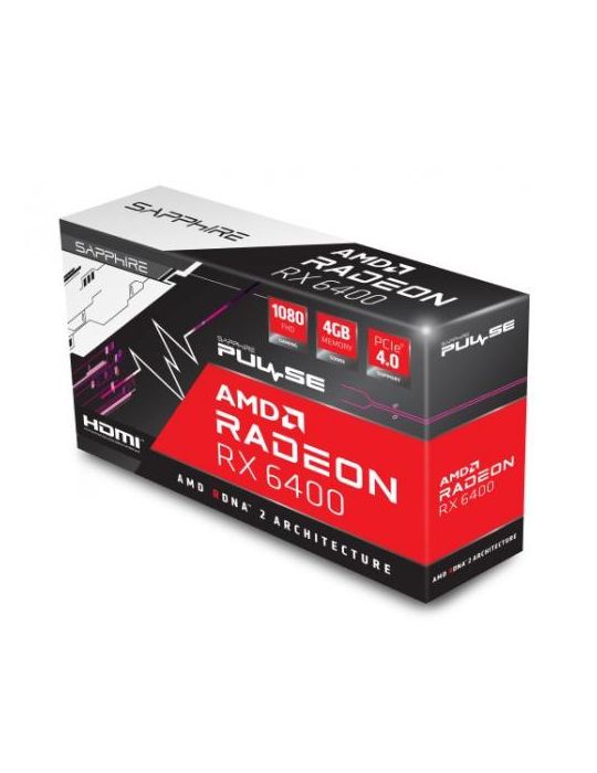 Placa video Sapphire AMD Radeon RX 6400 Pulse 4GB, GDDR6, 64bit, Low Profile Sapphire - 7