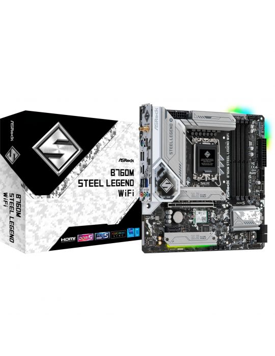 Placa de baza ASRock Intel 1700 B760M Steel Legend WiFi Asrock - 1