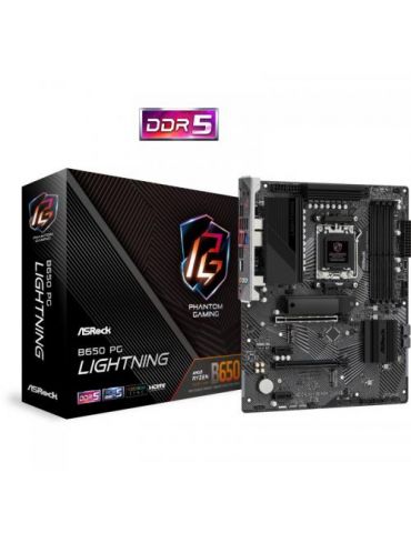 Placa de baza ASRock B650 PG Lightning, AMD B650, Socket AM5, ATX Asrock - 1 - Tik.ro