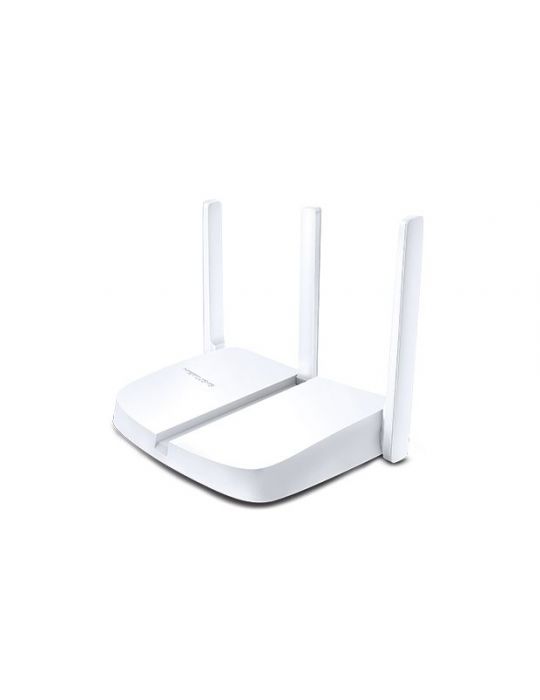 Router mercusys wireless  300mbps 4 porturi 10/100mbps 3 x antena externa mw305r (include timbru verde 1.75 lei)- 676917/4550 Me