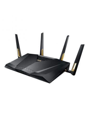 ASUS RT-AX88U router wireless Gigabit Ethernet Bandă dublă (2.4 GHz/ 5 GHz) 4G Negru Asus - 1