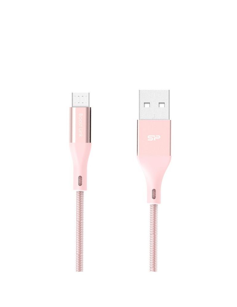 Silicon Power LK30AB cabluri USB 1 m USB A Micro-USB B Roz