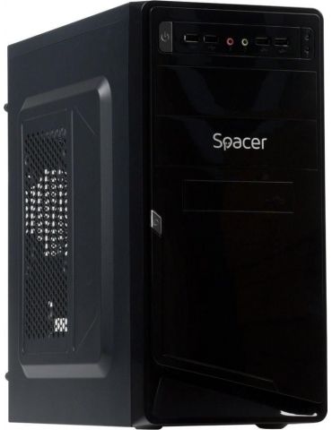 Carcasa  spacer mini tower matx moon 450 (230w for 450w desktop pc) usb 2.0 x 4 jack 3.5mm x 2  spc-moon Spacer - 1