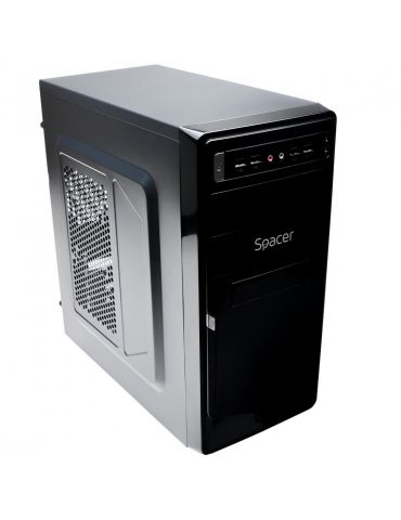Carcasa  spacer mini tower matx moon 450 (230w for 450w desktop pc) usb 2.0 x 4 jack 3.5mm x 2  spc-moon Spacer - 1