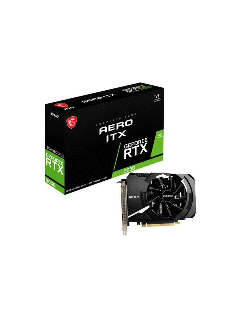 MSI GEFORCE RTX 3050 AERO ITX 8G plăci video NVIDIA 8 Giga Bites GDDR6