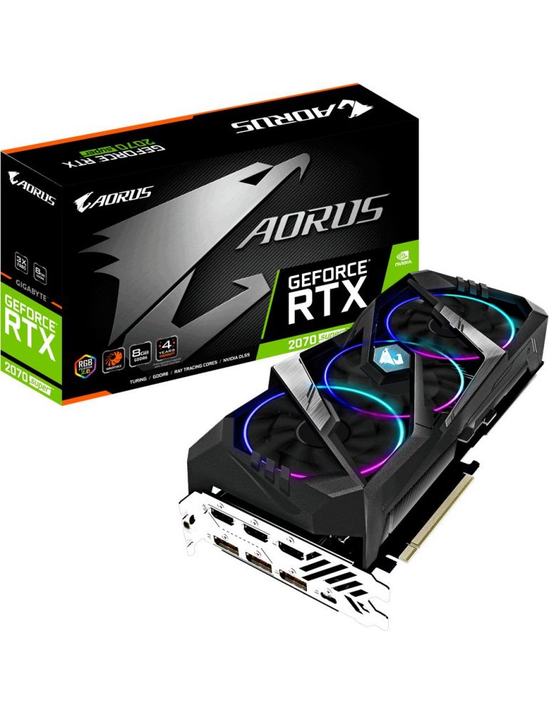 Placa video Gigabyte AORUS nVidia GeForce RTX 2070 SUPER 8GB, GDDR6, 256bit