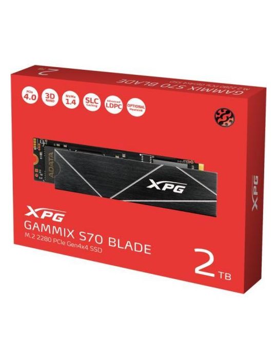 SSD A-Data XPG Gammix S70 Blade 4TB, PCI Express 4.0 x4, M.2  - 2