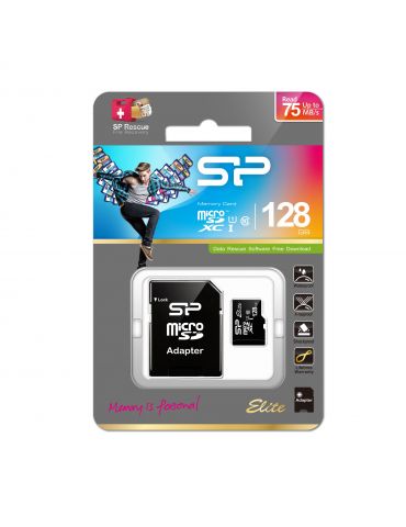 Silicon Power Elite 128 Giga Bites MicroSDXC UHS-I Clasa 10