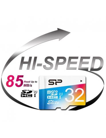 Silicon Power Elite 32 Giga Bites MicroSDHC UHS-I Clasa 10